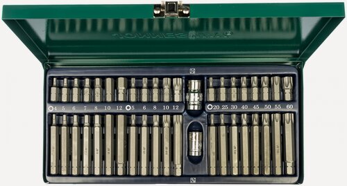 Изображение товара Набор вставок-бит! 10мм DR с переходниками, 42 предмета Jonnesway арт. S29H4142SM