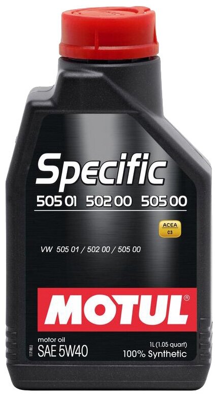 Синтетическое моторное масло Motul Specific 502 00 505 00 505 01 5W40
