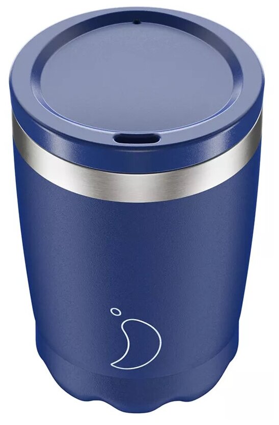 Термокружка CHILLY'S BOTTLES Coffee Cup, 340 мл, синяя матовая