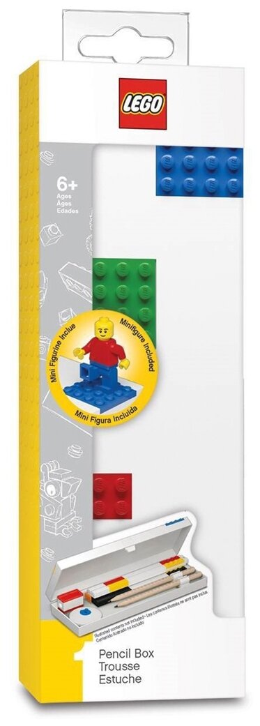 52884 Пенал с минифигуркой LEGO Classic, 4 цветны/ кубика на лицевой стороне