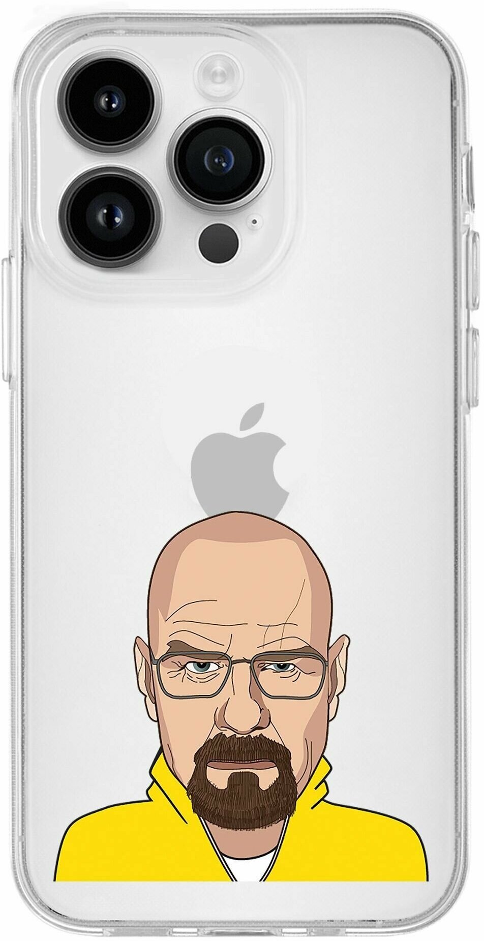 Чехол для iPhone 13 Pro "Уолтер Уайт / Heisenberg" с полной защитой камер - фотография № 1