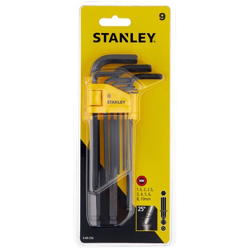 фото Набор шестигранников stanley hand tools stanley 0-69-256, 9шт., 1.5-10мм