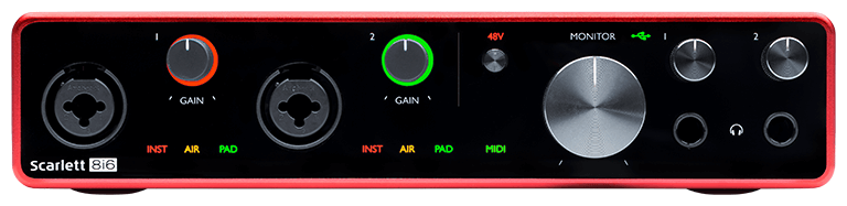 Внешняя звуковая карта Focusrite Scarlett 8i6 3rd Gen