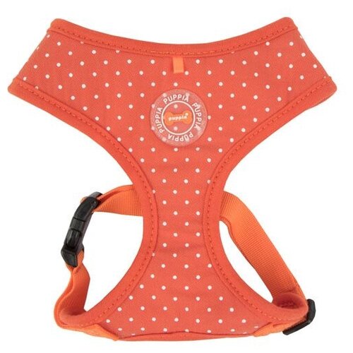 Шлейка Puppia Dotty harness II A, обхват шеи 26 см, orange, S