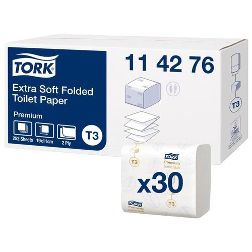 Туалетная бумага TORK Premium 114276 30 шт. 252 лист.
