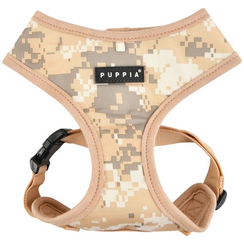 Шлейка Puppia Sentinel harness A (S), обхват шеи 26  см, beige camo