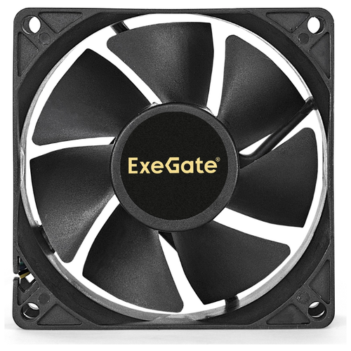 Вентилятор для корпуса ExeGate EX08025B4P-PWM, черный вентилятор для корпуса exegate ex08025h4p pwm черный
