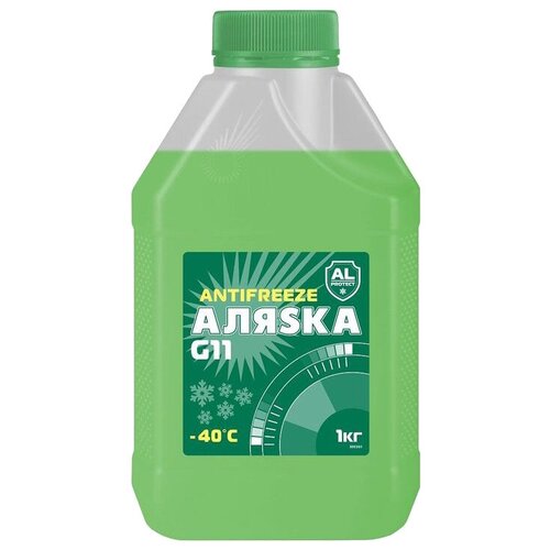 Антифриз Аляска Antifreeze G11 Готовый -40c Зеленый 10 Л 5523 Аляска арт. 5523