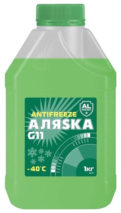 Антифриз Аляска -40 Green G11 готовый -40C зеленый 1л.