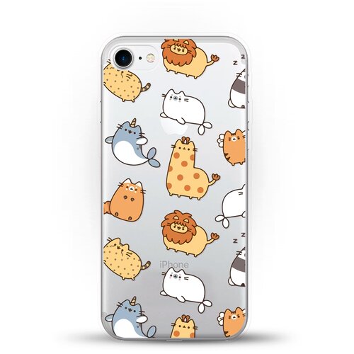 фото Силиконовый чехол котики на apple iphone 7 andy & paul