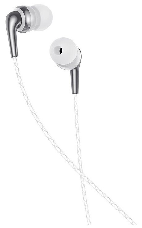 Наушники вкладыши с микрофоном Hoco M71 Inspiring White, мобильная гарнитура, белые