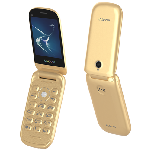 Телефон MAXVI E3 золотой
