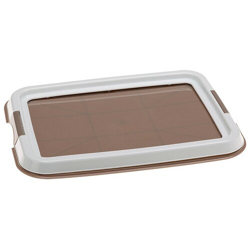 Туалет для собак Ferplast Hygienic Pad Tray Small 49х36х3 см 49 см 36 см 3 см коричневый/белый