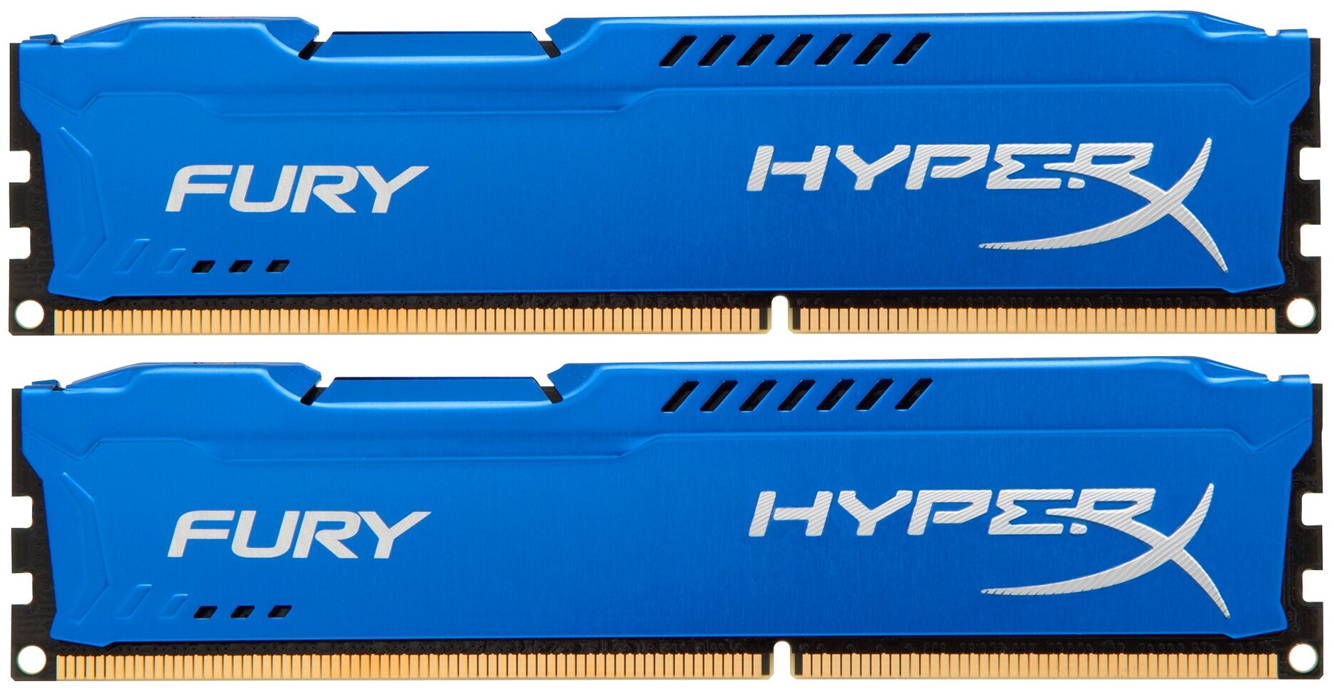 Модуль памяти KINGSTON HyperX FURY Blue Series DDR3 - 2x 4Гб 1600, DIMM, Ret - фото №1