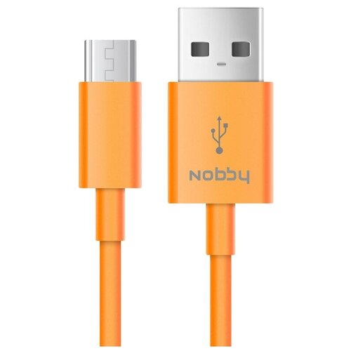 Кабель MicroUSB(m) - USB(m) Nobby Connect DT-005, 1м, 2A, оранжевый