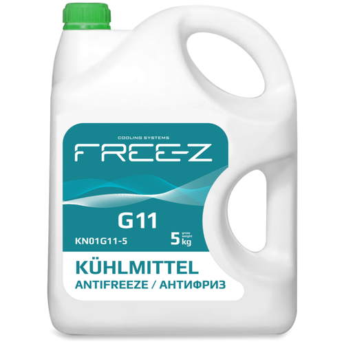 Антифриз antifreeze free-z g11 5 кг, free-z, kn01g11-5