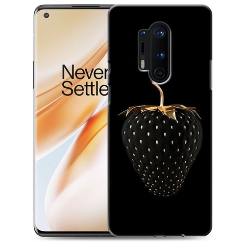фото Дизайнерский пластиковый чехол для oneplus 8 pro темная клубничка 100gadgets