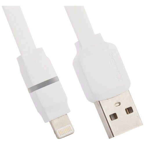 Кабель Remax Breathe USB - Apple Lightning (RC-029i), 1 м, 1 шт., белый кабель remax breathe usb apple lightning rc 029i розовый