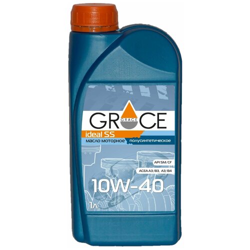 Полусинтетическое моторное масло Grace Lubricants Ideal SS 10W-40, 1 л