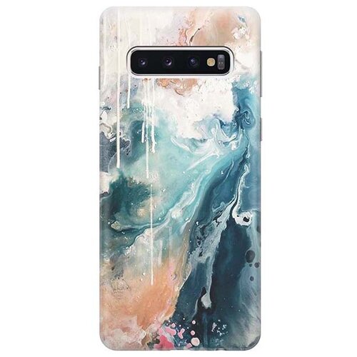 фото Чехол - накладка artcolor для samsung galaxy s10 с принтом "брызги красок" re:pa