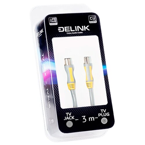 Delink TV - TV, 3 м, 1 шт., серый
