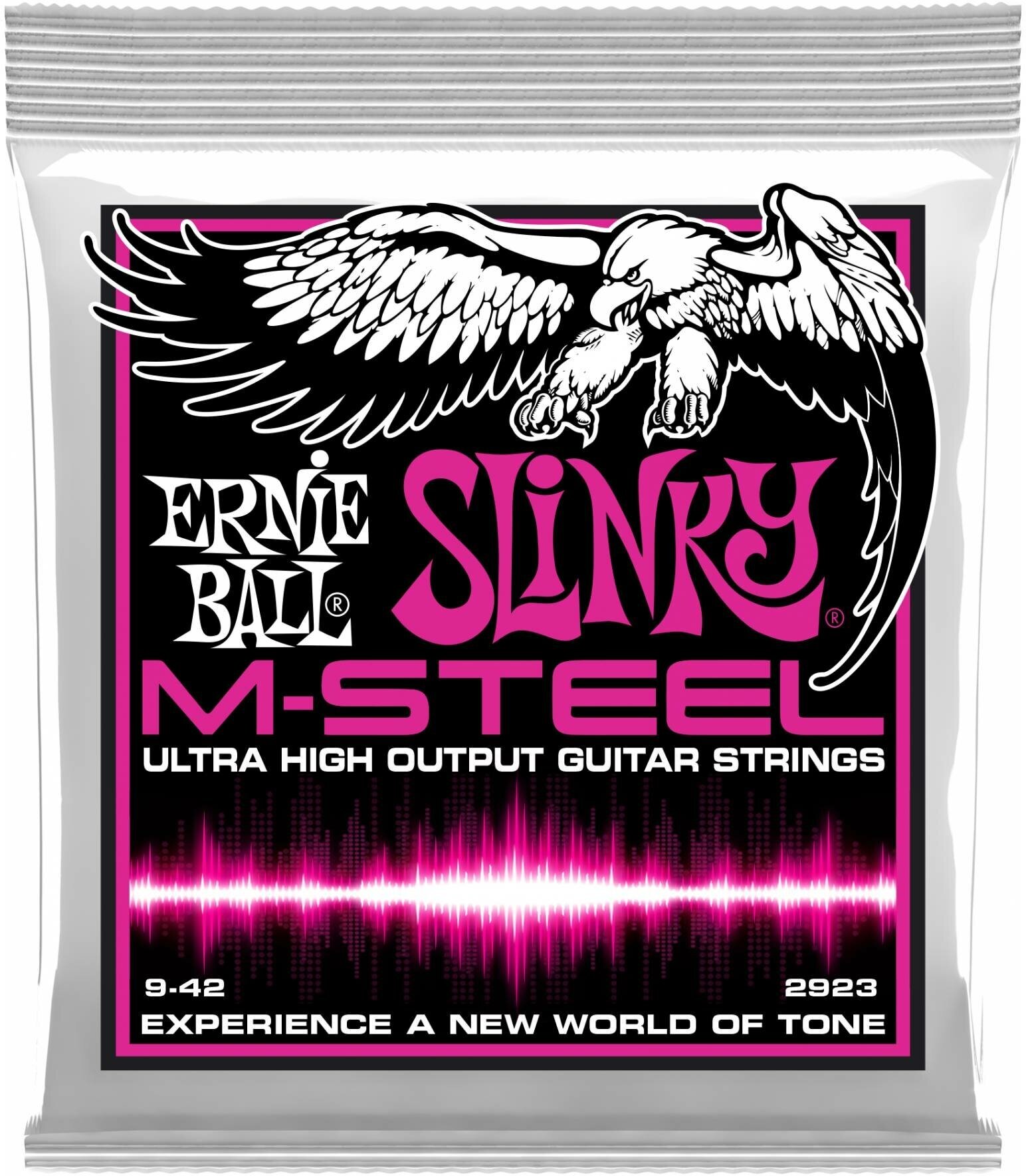 ERNIE BALL 2923 M-Steel Slinky Super 9-42 - Струны для электрогитары