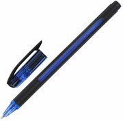 Ручка шариковая масляная с грипом UNI "JetStream", синяя, корпус синий, узел 0,7 мм, линия письма 0,35 мм