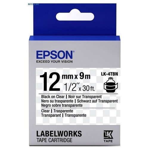 Лента термотрансферная Epson LK-4TBN (C53S654012)