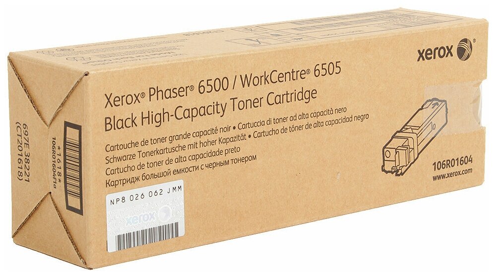 Расходные материалы XEROX 106R01604 Тонер XEROX Phaser 6500/WC 6505 черный (3K)