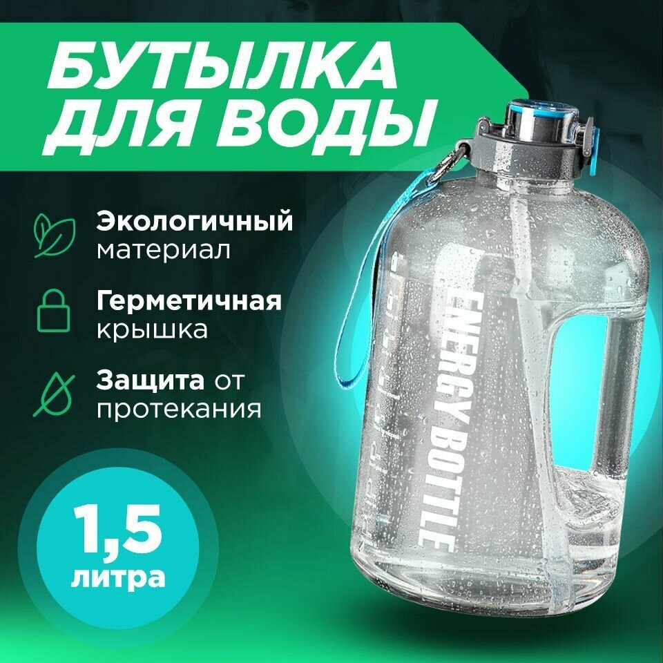 Бутылка для воды MACLEN 1.5 л белая