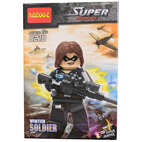 Jisi bricks (Decool) Super Heroes 0210 Winter Soldier конструктор супергерой из фильма вспышка сборные блоки кирпичи из абс пластика игрушки для детей фигурки героев рождественские подарки