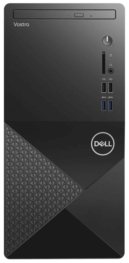 Настольный компьютер DELL Vostro 3888 MT (3888-9993) Intel Pentium Gold G6400, 4 ГБ RAM, 1 ТБ HDD, Intel UHD Graphics 610, Linux, 260 Вт, черный