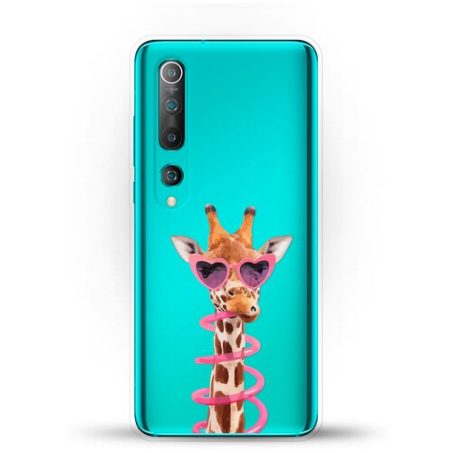 фото Силиконовый чехол жираф на xiaomi mi 10 andy & paul