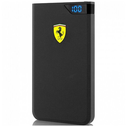 АКБ внешняя Ferrari 10000 mAh, цифровой дисплей, 2 USB Rubber Red