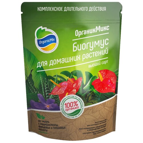 Удобрение Organic Mix Биогумус, 1.5 л, 0.985 кг, 1 уп.