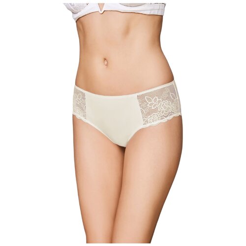 фото Sisi трусы слипы средней посадки с кружевными вставками, размер l(48), avorio