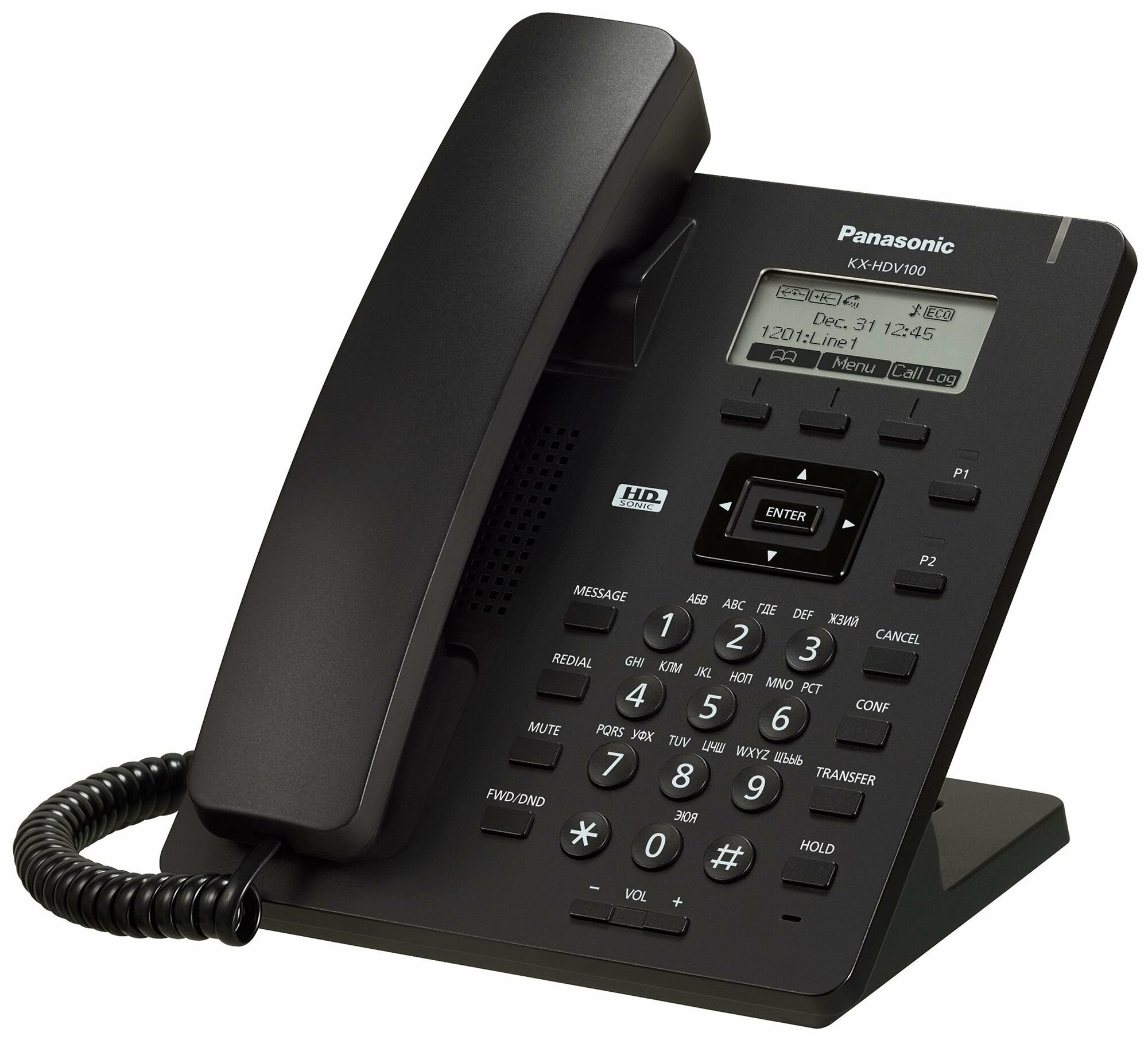 VoIP-телефон Panasonic KX-HDV100RUB (черный)