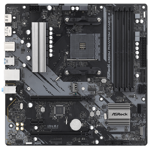 Материнская плата ASRock A520M Phantom Gaming 4 Retail материнская плата asrock x570 phantom gaming 4