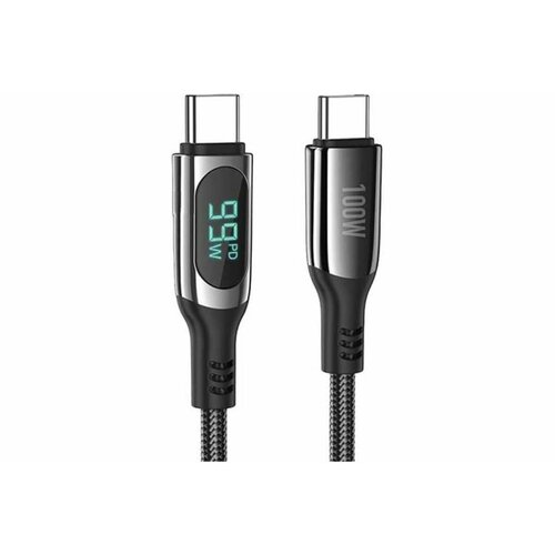 USB-C кабель HOCO S51 Extreme Type-C, 5А, PD100W, 1м, нейлон (черный)