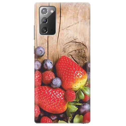 фото Ультратонкий силиконовый чехол-накладка для samsung galaxy note 20 с принтом "дерево фруктов" gosso