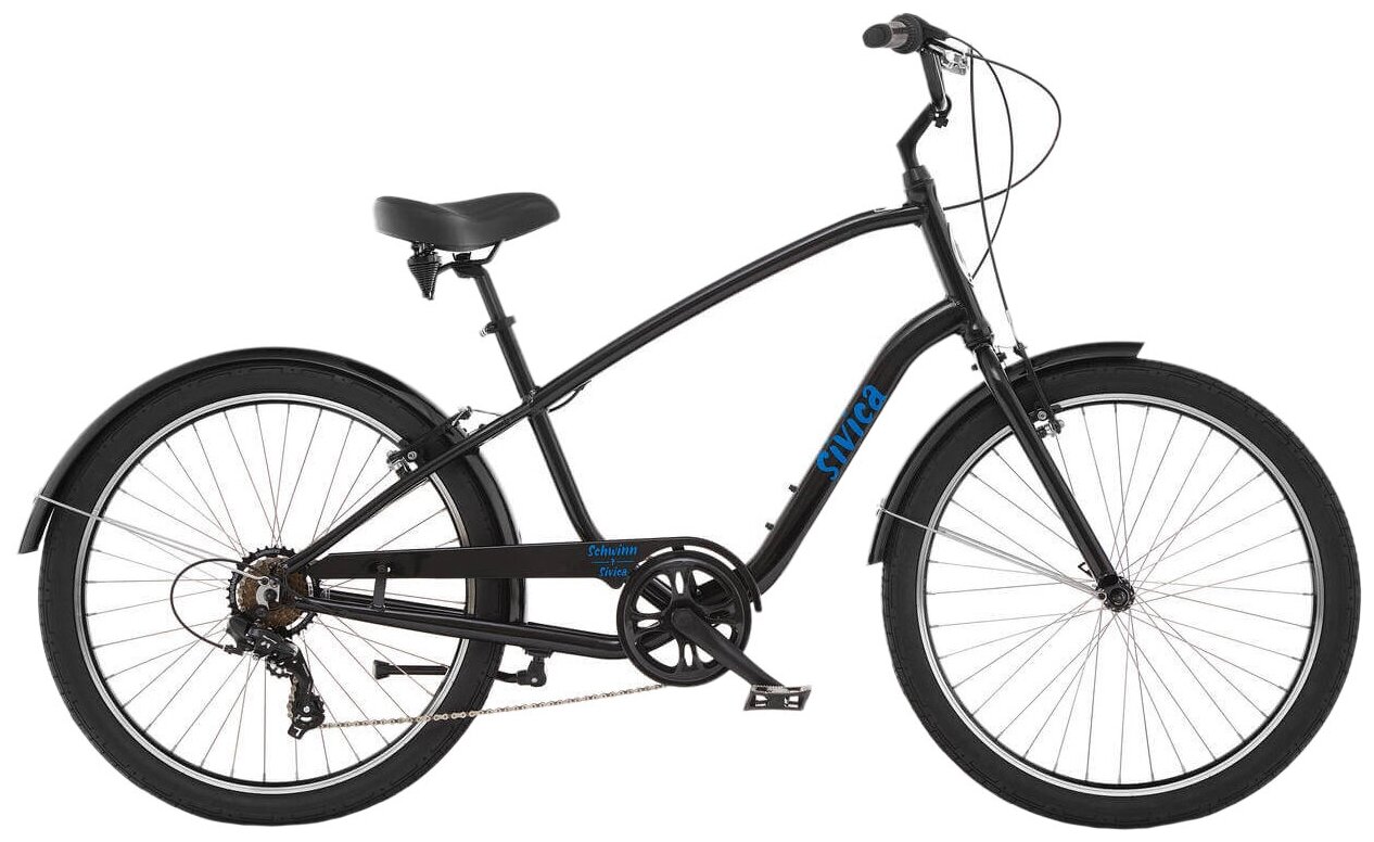 Велосипед Schwinn SIVICA 7 26" черный Рама M (18") (2022) (18" - ваш рост 170-180 см)