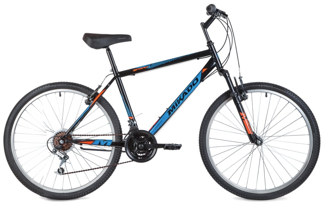 Горный (MTB) велосипед MIKADO Spark 26 3.0 (2021) черный 18" (требует финальной сборки)