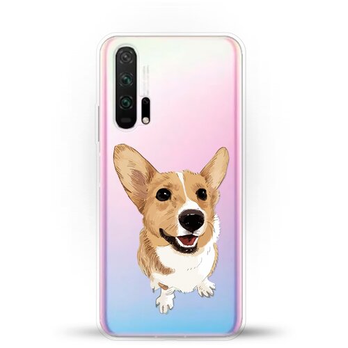 фото Силиконовый чехол хороший корги на honor 20 pro andy & paul