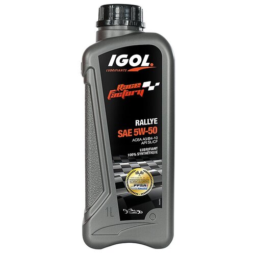 фото Синтетическое моторное масло igol race factory rallye 5w-50 1 л