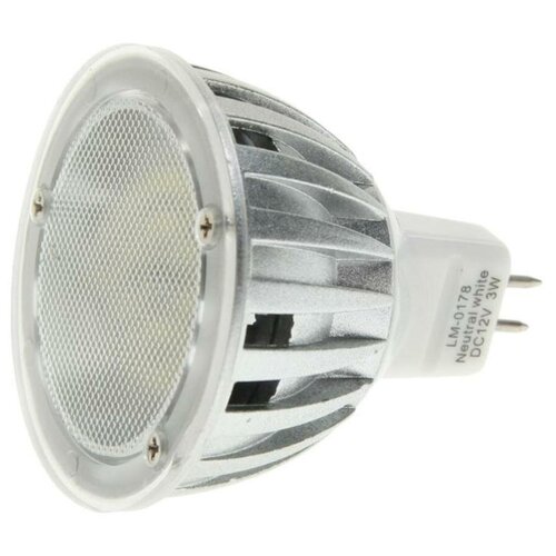 Лампа светодиодная 12V MR16 3W(30W) холодный MEGA LIGHTING LM-0178NW