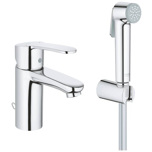 Смеситель для раковины DN 15 GROHE Eurostyle Cosmopolitan однорычажный S-Size, хром (23953003) смеситель однорычажный для раковины grohe eurostyle cosmopolitan с гигиеническим душем 23953003