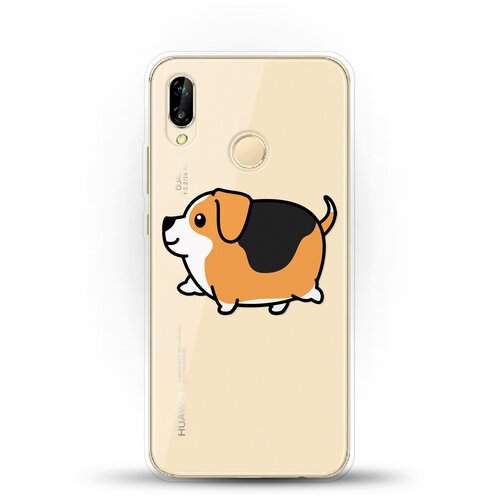 фото Силиконовый чехол толстый бигль на huawei p20 lite andy & paul