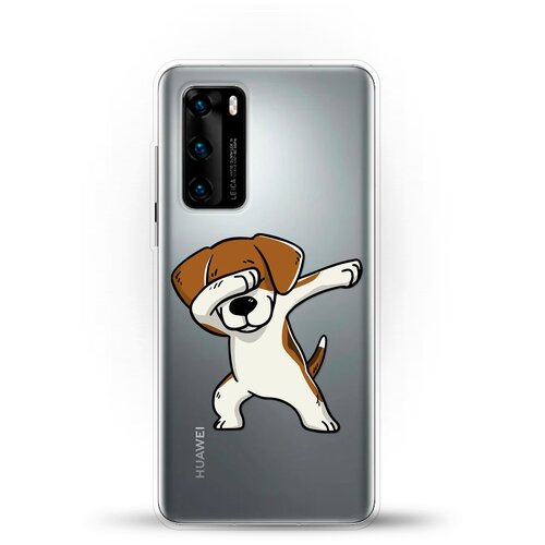 фото Силиконовый чехол swag бигль на huawei p40 andy & paul