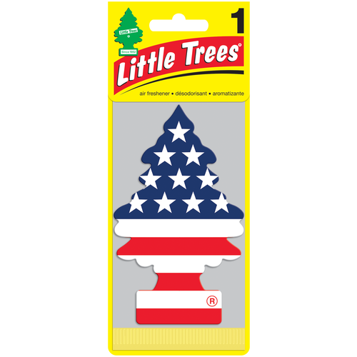 фото Little trees ароматизатор для автомобиля ёлочка американский флаг (vanilla pride) 12 г