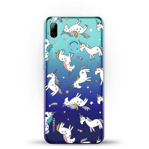 фото Силиконовый чехол единороги на huawei p smart (2019) andy & paul